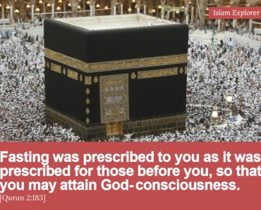 Fasting was prescribed to you as it was prescribed for those before you